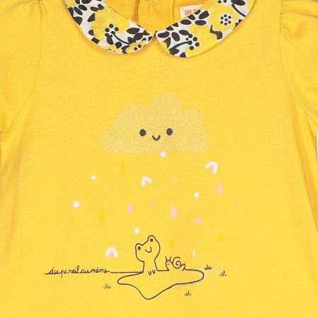 Βρεφική Μπλούζα για Κορίτσια Yellow Cloud