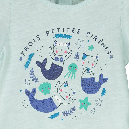 Βρεφική Μπλούζα για Κορίτσια Trois Petites Sirenes