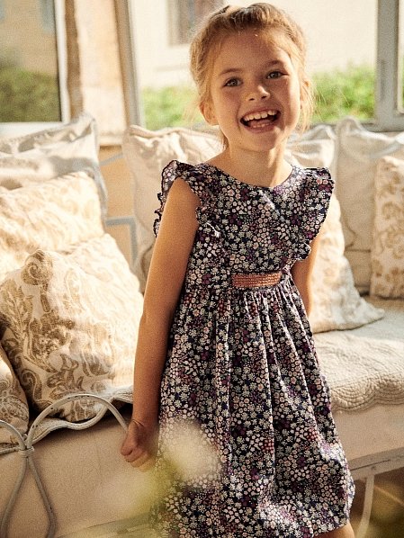 Παιδικό Φόρεμα για Κορίτσια Navy Daisies