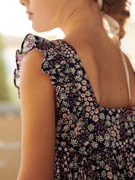 Παιδικό Φόρεμα για Κορίτσια Navy Daisies