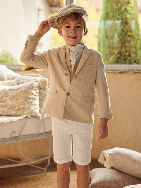 Παιδικό Σακάκια για Αγόρια Classy Beige