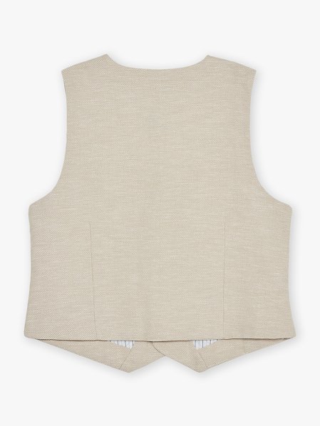 Παιδικό Γιλέκο για Αγόρια Classy Beige