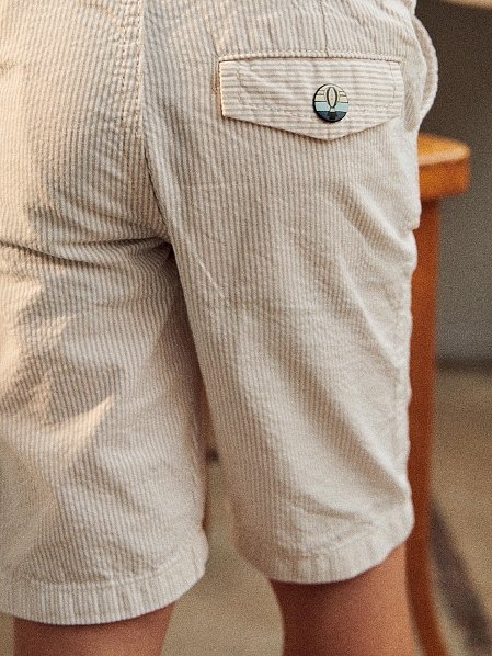 Παιδική Βερμούδα για Αγόρια Stripped Beige