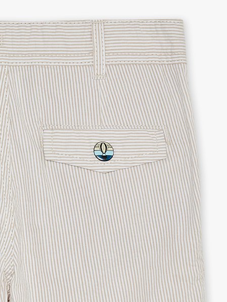 Παιδική Βερμούδα για Αγόρια Stripped Beige