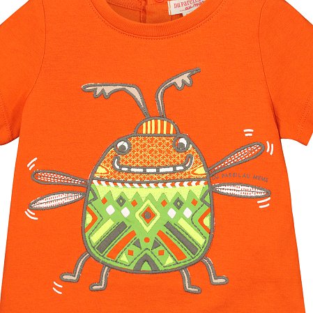 Βρεφική Μπλούζα για Αγόρια Orange Bug