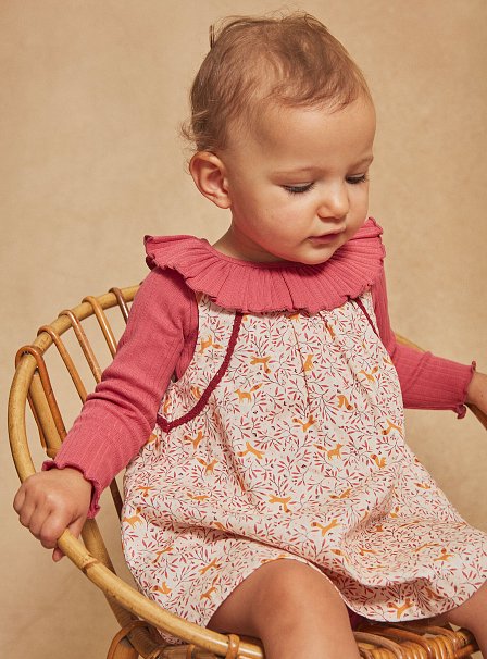 Βρεφικό Αμάνικο Φόρεμα για Κορίτσια Sergent Major Pink Squirrel