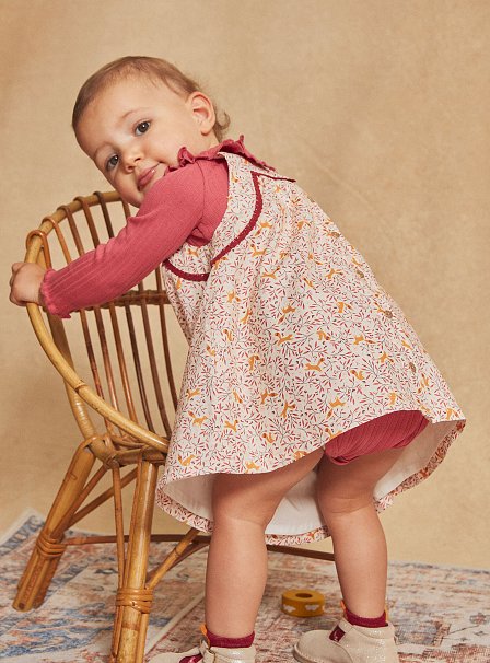 Βρεφικό Αμάνικο Φόρεμα για Κορίτσια Sergent Major Pink Squirrel