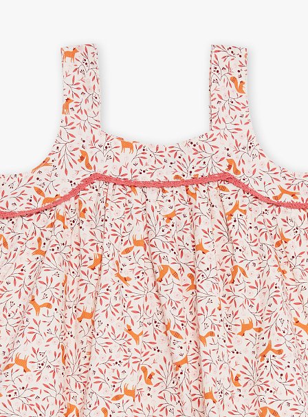 Βρεφικό Αμάνικο Φόρεμα για Κορίτσια Sergent Major Pink Squirrel