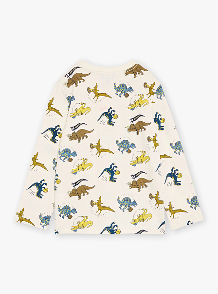 Παιδική Μπλούζα για Αγόρια Sergent Major Μπεζ Dinosaurs