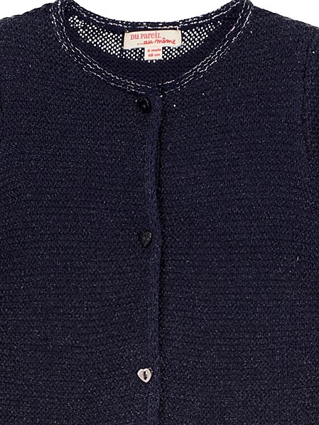 Βρεφική Ζακέτα για Κορίτσια Cozy Navy