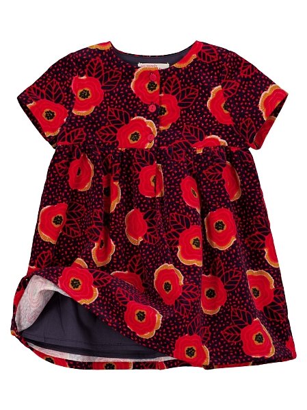 Βρεφικό Φόρεμα για Κορίτσια Poppies Print