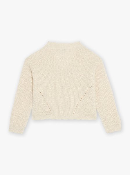 Παιδική Ζακέτα για Κορίτσια Sergent Major Beige Wool