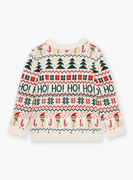 Παιδικό Χριστουγεννιάτικο Πουλόβερ Sergent Major Beige