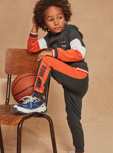 Παιδικό Παντελόνι Φόρμας για Αγόρια Sergent Major Gray-Orange