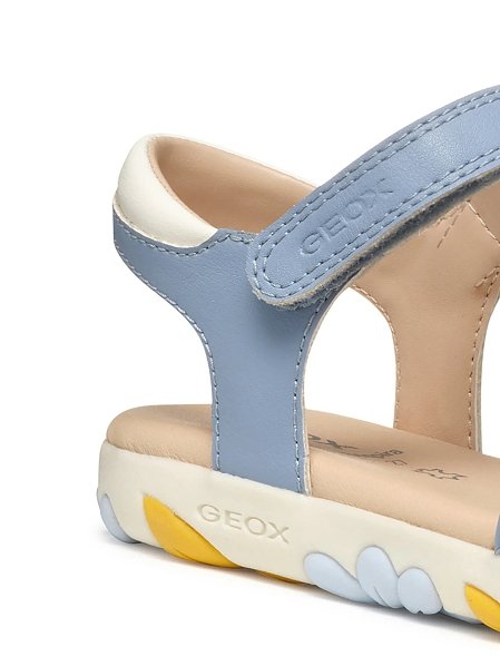 Παιδικά Σανδάλια Geox Haiti για Κορίτσια Blue Flowers (Μεγέθη 25-35)