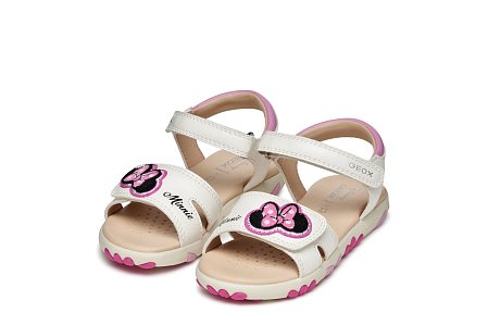 Παιδικά Σανδάλια Geox Haiti για Κορίτσια Beige Minnie (Μεγέθη 25-35)