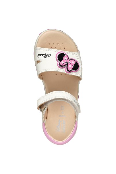 Παιδικά Σανδάλια Geox Haiti για Κορίτσια Beige Minnie (Μεγέθη 25-35)