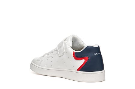 Παιδικά Παπούτσια Geox Eclyper για Αγόρια White/Blue (Μεγέθη 28-36)