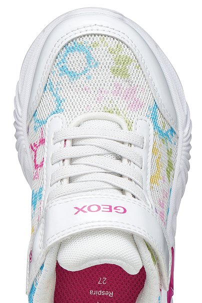 Παιδικά Παπούτσια Geox Assister για Κορίτσια White/Multicolour (Μεγέθη 25-33)
