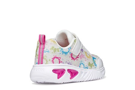 Παιδικά Παπούτσια Geox Assister για Κορίτσια White/Multicolour (Μεγέθη 25-33)