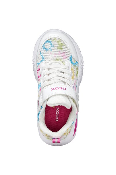 Παιδικά Παπούτσια Geox Assister για Κορίτσια White/Multicolour (Μεγέθη 25-33)