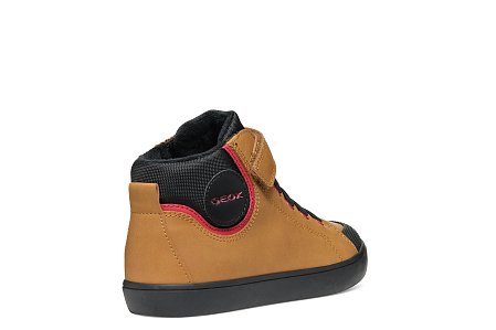 Παιδικά Παπούτσια Geox Gisli για Αγόρια Brown/Black (Μεγέθη 28-36)