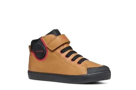 Παιδικά Παπούτσια Geox Gisli για Αγόρια Brown/Black (Μεγέθη 28-36)