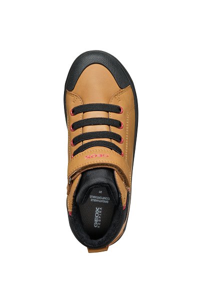 Παιδικά Παπούτσια Geox Gisli για Αγόρια Brown/Black (Μεγέθη 28-36)