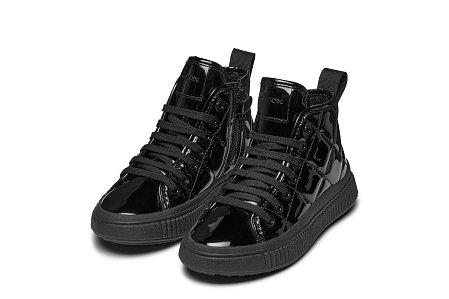 Παιδικά Παπούτσια Geox Laquinny για Κορίτσια Black Quilted (Μεγέθη 28-36)