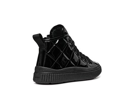 Παιδικά Παπούτσια Geox Laquinny για Κορίτσια Black Quilted (Μεγέθη 28-36)