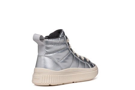 Παιδικά Παπούτσια Geox Laquinny για Κορίτσια Silver (Μεγέθη 28-36)
