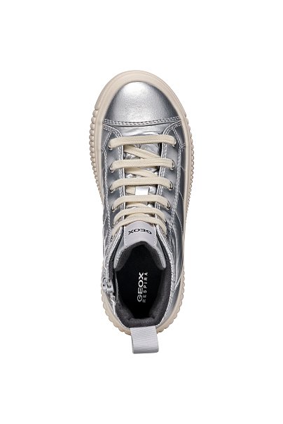 Παιδικά Παπούτσια Geox Laquinny για Κορίτσια Silver (Μεγέθη 28-36)