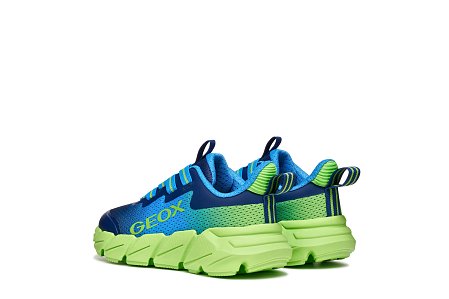 Παιδικά Παπούτσια Geox Flexyper Fast για Αγόρια Light Blue/Lime (Μεγέθη 28-36)