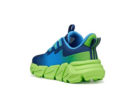 Παιδικά Παπούτσια Geox Flexyper Fast για Αγόρια Light Blue/Lime (Μεγέθη 28-36)