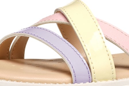 Παιδικά Πέδιλα Geox Sandal Karly για Κορίτσια White/Lilac (Μεγέθη 25-36)