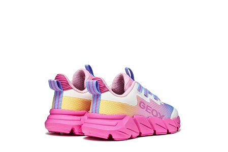 Παιδικά Παπούτσια Geox Flexyper Fast για Κορίτσια Fuchsia/Multicolour (Μεγέθη 28-36)
