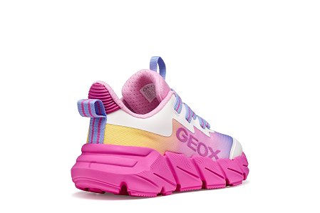 Παιδικά Παπούτσια Geox Flexyper Fast για Κορίτσια Fuchsia/Multicolour (Μεγέθη 28-36)