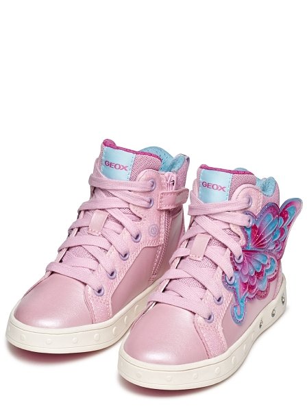 Παιδικά Παπούτσια Geox Skylin για Κορίτσια Pink Wings (Μεγέθη 25-32)