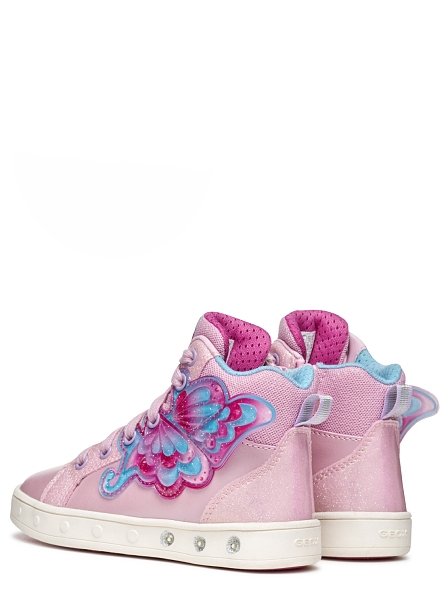 Παιδικά Παπούτσια Geox Skylin για Κορίτσια Pink Wings (Μεγέθη 25-32)