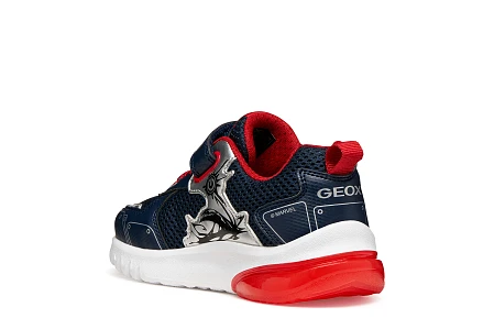 Παιδικά Παπούτσια Geox Ciberdron για Αγόρια Spiderman Navy/Red (Μεγέθη 25-33)