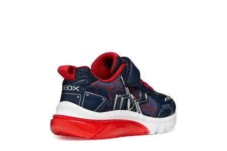 Παιδικά Παπούτσια Geox Ciberdron για Αγόρια Spiderman Navy/Red (Μεγέθη 25-33)