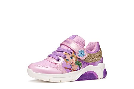 Παιδικά Παπούτσια Geox Fadinlight για Κορίτσια Dark Lilac Rapunzel (Μεγέθη 24-33)