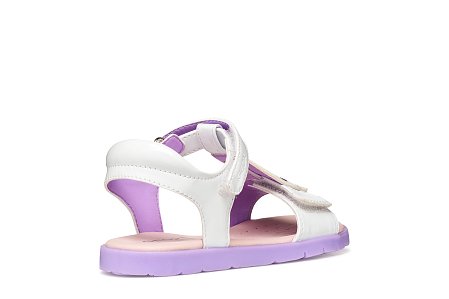 Παιδικά Πέδιλα Geox Sandal Joyfoot για Κορίτσια White/Lilac (Μεγέθη 25-35)