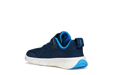 Παιδικά Παπούτσια Geox Foot-Run για Αγόρια Navy/Azure (Μεγέθη 25-35)