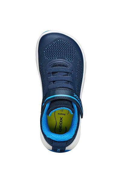 Παιδικά Παπούτσια Geox Foot-Run για Αγόρια Navy/Azure (Μεγέθη 25-35)