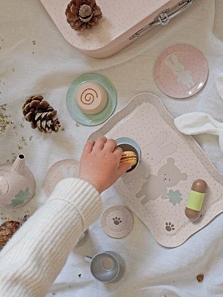 JABADABADO Βαλιτσάκι με Σετ Τσαγιού Teddy & Bunny