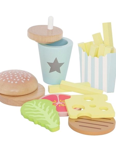 JABADABADO Ξύλινο πακέτο με γεύμα Burger