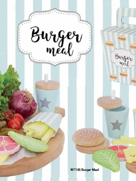 JABADABADO Ξύλινο πακέτο με γεύμα Burger