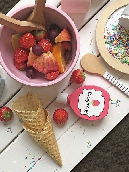 JABADABADO Ξύλινα Υλικά για Φρουτοσαλάτα