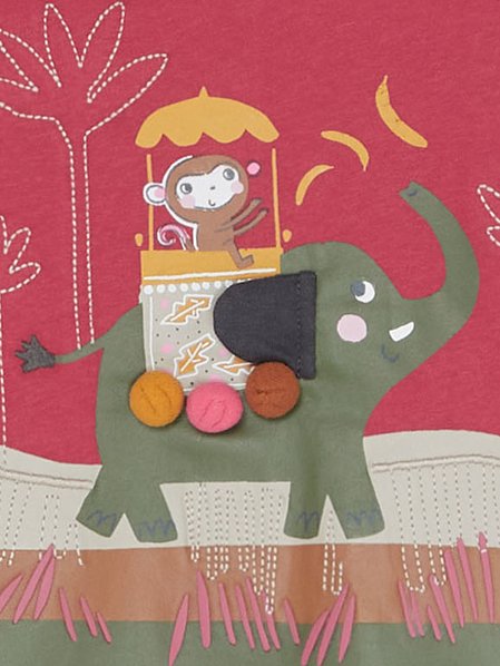 Βρεφική Μπλούζα για Αγόρια Elephant Ride